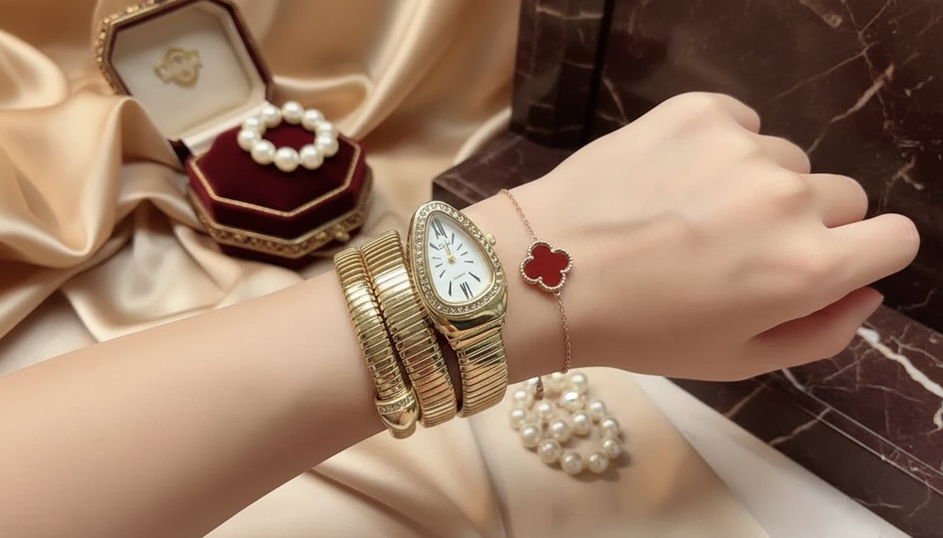 Serpentine Quartz Watch for Women